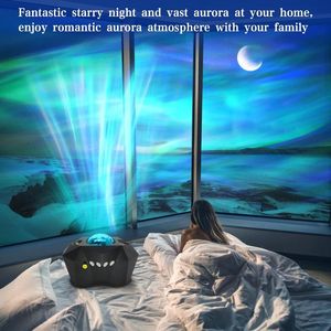 Projecteur étoile d'éclairage de nouveauté Galaxy Projecteur Northern Lights Aurora Music haut-parleur White Noise Night Light For Kids Adults