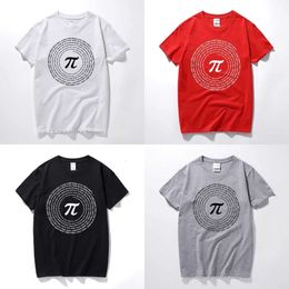 Novedad Raeek Pi Matemáticas Matemáticas Algodón para hombres Camisetas de manga corta de manga suelta Camiseta de estilo geek nerd casual mansts tops 210706 -shirts ops