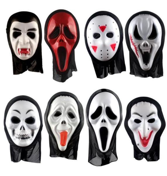 Nouveauté des jouets effrayants Halloween Carnival Masker Party Ghostface Mask Horror Screaming Grimace Masques pour adulte prop4722340