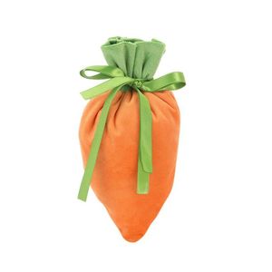 Novely – sac de lapin de pâques, mini pochette à cordon de serrage en forme de carotte de dessin animé, panier de rangement de cadeaux de bonbons mignons, paniers de chasse aux œufs de pâques, décor de fête de festival pour enfants