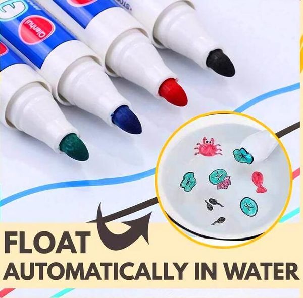 Novly Kids Water Color stylo magic water flottant peinture encre stylo lavable haut-linger brosse stylo set enfants drôle marqueur magie