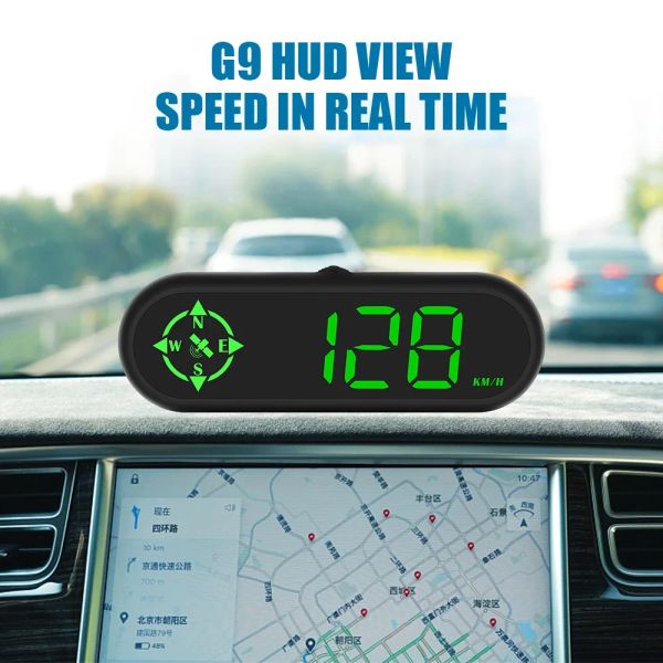 NOYAFA G9 CAR CHARGE UP Affichage HUD KMH GPS VOITURE ALARME ALARME TACHOMOTERIE DIGI la jauge de voiture pour tous les accessoires électroniques de voiture