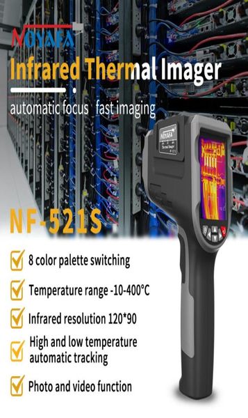 NOYAFA NF521S Caméra d'imagerie thermique HD Thermomètre infrarouge à vision nocturne numérique Caméra thermique haute définition portable2429387
