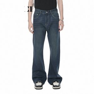 Noymei Revêtement Denim Pantalon Style américain Boot-Cut Jean 2024 Printemps Nouveau Fiable High Street All-Match Pantalon Homme WA4144 m9kA #