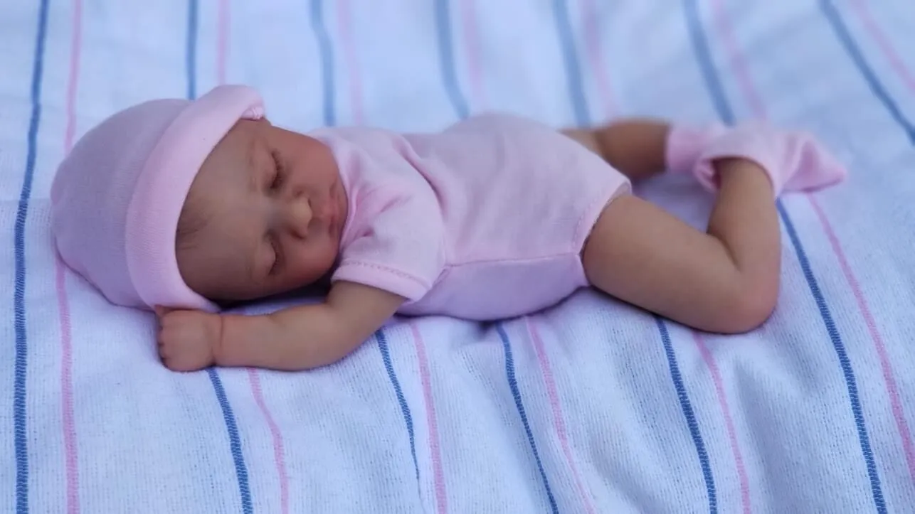 NPK 10inch Mini Reborn Bebek Luna Tatlı Kullanışlı Bebek Yumuşak Vücut Gerçek Touch Art Made 3D Cilt Kalabalık Bebek Koleksiyon Bebek
