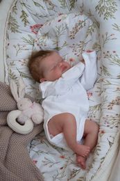 NPK – poupée Reborn Rosalie, taille bébé, 18 pouces, maquillage premium, peau 3D faite à la main, qualité supérieure, Art de collection 231228