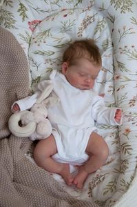 NPK – poupée Reborn Rosalie, taille bébé, 18 pouces, maquillage premium, peau 3D faite à la main, qualité supérieure, poupée d'art à collectionner, 240123