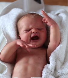 NPK 19 HIGH "Baby's First Cry" Reborn Doll Kit Maria Kit renacido sin pintar con cuerpo de tela