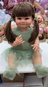 NPK 55 CM corps complet en Silicone souple Reborn bambin poupée Raya réaliste doux au toucher haute qualité poupée cadeaux pour les enfants 240116