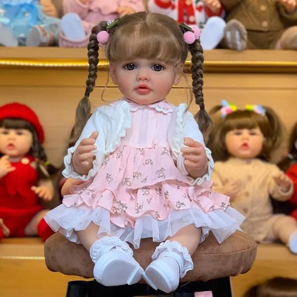 NPK 55cm Reborn Lifekeke Toddler Girl Doll Betty 3d peinture de corps en silicone en silicone imperméable
