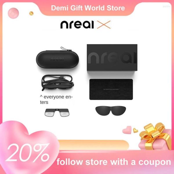 Nreal X Smart AR Gafas 6DoF Desarrollo de interconexión de escena espacial completamente real con creación de pantalla gigante 3D