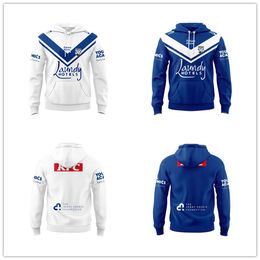 NRL Jersey Sweatshirts 2023 2024 Nouvelle Australie Belleville Bulldogs NRL Vest Hoody Men's Sportwear Pull Outdoor Sweats à capuche NRL Chanrl DV6F