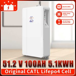 Nruit Batteria 48V LifePo4 Wall-Mouning100Ah Home Batterij Back-up voeding voor 5 km op Off Grid Solar Battery Storage Home