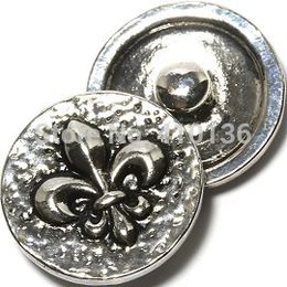 NSB1327 offre spéciale Snap bijoux bouton pour Bracelet collier mode bijoux à bricoler soi-même fleur s'enclenche Fleur De Lis fleur boutons