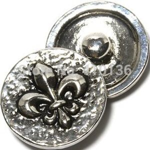 NSB1327 offre spéciale Snap bijoux bouton pour Bracelet collier mode bijoux à bricoler soi-même fleur s'enclenche Fleur De Lis fleur boutons