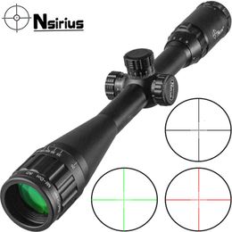 Nsirius 4-16x40aoe Optics Rood Groen Verlichte Mil Dot Richtkijker Precisie Jacht Scope Air Richtkijker met Cover Mount