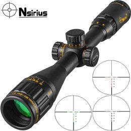 Nsirius Gold 3-9x40 Aoe lunette de visée tactique vue optique rouge vert lluminate croix portée de fusil de chasse