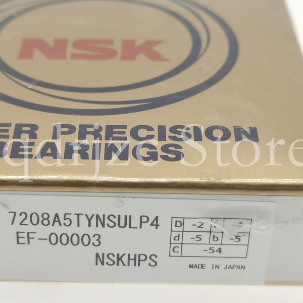 NSK roulement à billes à contact oblique 7208A5TYNSULP4 7208A5 SULP4 7208UCG/GLP4 B7208-E-T-P4S-UL 40mm 80mm 18mm