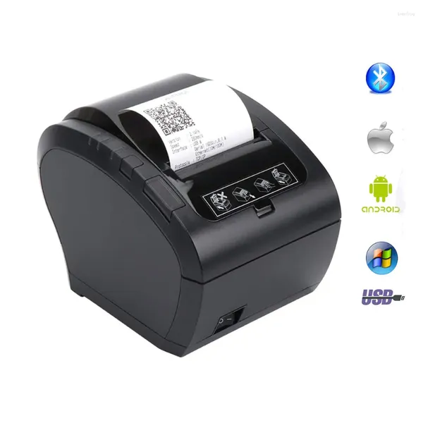 NT-806 Impresora térmica de recibos de 80 mm Cortador automático Restaurante Cocina POS USB Serial Ethernet Wifi Bluetooth NETUM