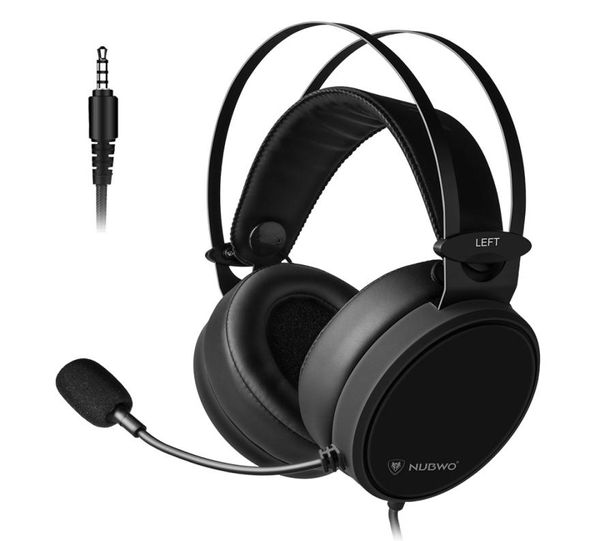NUBWO N7 3.5mm casque de jeu casque de basse profonde sur l'oreille écouteur avec microphone pour nouveau pour Xbox One PC téléphone intelligent T1910211636366