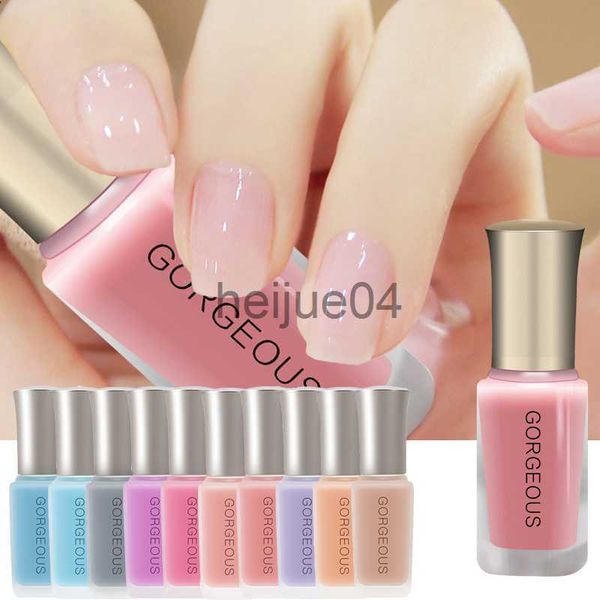 Nude Jell Semitransparent Couleur Nails Polirus Déchirable Dry Sèche 10 ml Aquarement de longue date Gel pour Nail Art X0806