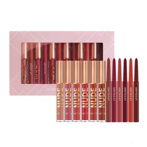 Nude Lip Linet Set lipliner crayon imperméable Contour nuure de contour durable