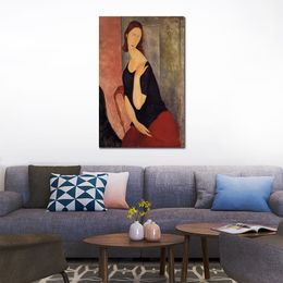 Portrait nu toile Art Portrait de Madame L Amedeo Modigliani peinture Reproduction à la main décor de salle de bain