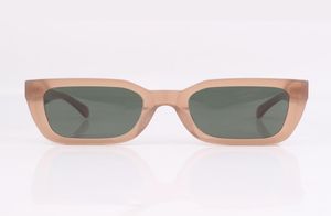 Naakt doorschijnende getinte zonnebril dikke vierkante frame vrouwen oog slijtage groene lens8155263