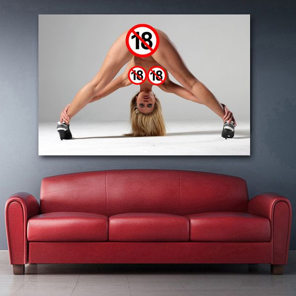 Nudes peintures art mural blonde sexy filles gros cul image aldult modèle érotique affiches imprimés en toile pour décoration de salle à domicile