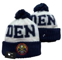 Nuggets Mutsen DEN Noord-Amerikaanse basketbalteam zijpatch Winterwol Sport gebreide muts Skull Caps A2