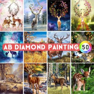 Numéro AB Perceuses Diamond Painting 5D DIY SIKA SIKA CHIGNEMENTS BRODEMERIE Square / Animal Round Broidery Mosaic Home Decoration Cadeaux