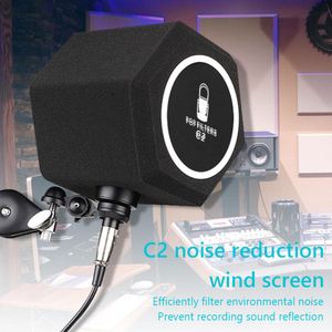 Numéro C2 Universal Studio Mic Screen Détachement Enregistrement Microphone Live Microphone Réduction du bruit Écran de vent 5575 mm