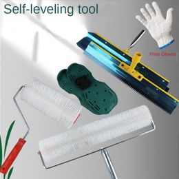 Numéro Kit d'outils d'ouvrôle de ciment Epoxy Paint Rouleau Rouleau Spike Rake Construction Tools Y
