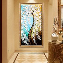 Numéro Gatyztory 60x120cm Flower Tree Painting by Numbers Large Taille Abstraction MODER MODER Art Picture Calligraphie Peinture pour la maison