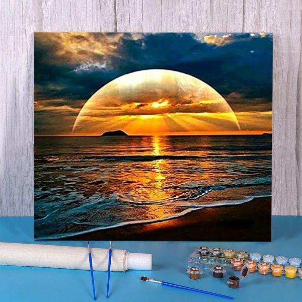 Numéro Sunset Scenery Sea Painting by Numbers Pack
