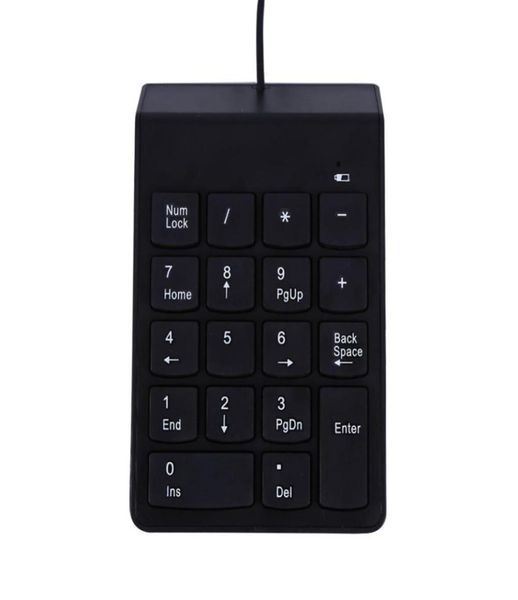 Numéro USB fil Mini clavier pour ordinateur portable ordinateur de bureau Pro ordinateur pavé numérique clavier 18 touches clavier Universal2367512