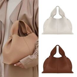 Numero French Polen in Bag Top Designer Bolsas bolsas vintage para mujeres para la fiesta para fiestas de cuero real sólido embrague plisado bolso de la nube de la nube de la moda de los hombros