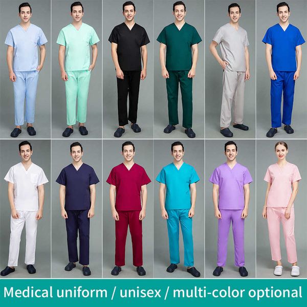 Infirmière uniforme Set Hospital Dentist Beauty Lab Lab Batte