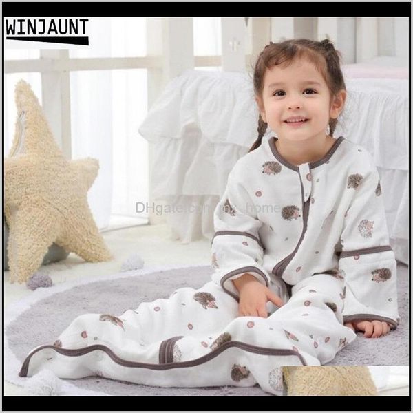 Pépinière Literie Bébé Maternité Drop Delivery 2021 012 Ans Coton Babi Infant Sleepsack Manches Amovibles Garçons Sleep Sack Filles Enfants Childre