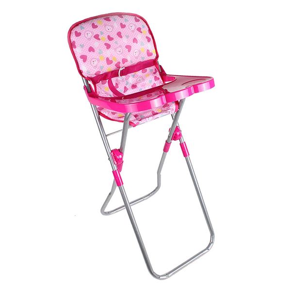 Décor de meubles de chambre de pépinière - Abs Baby Doll High chaise Kid Pretend Play jouet 240403