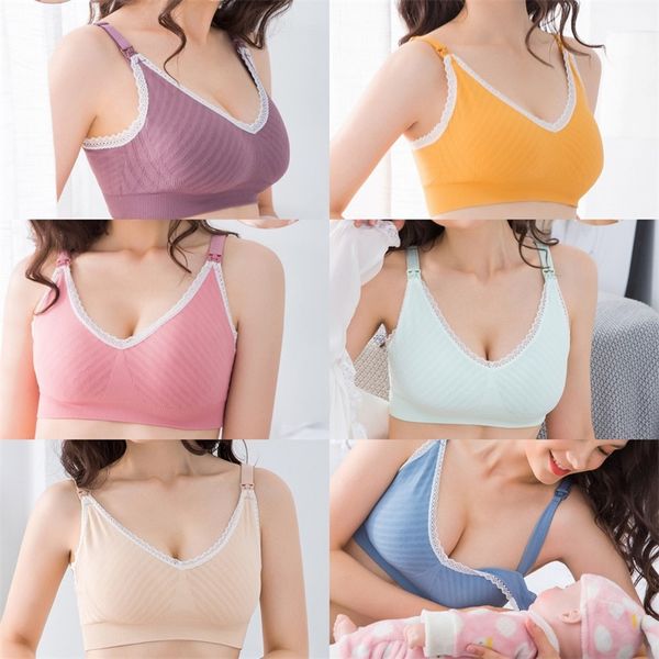 Soutien-gorge d'allaitement Allaitement Maternité Lingerie fine Alimentation Fermeture avant Bras du sein Femmes Nuits d'allaitement 1162 E3