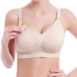 Soutien-gorge d'allaitement sans os soutiens-gorge de maternité vêtements de grossesse prévenir l'affaissement allaitement femmes respirant Lactancia soutien-gorge d'alimentation 240110