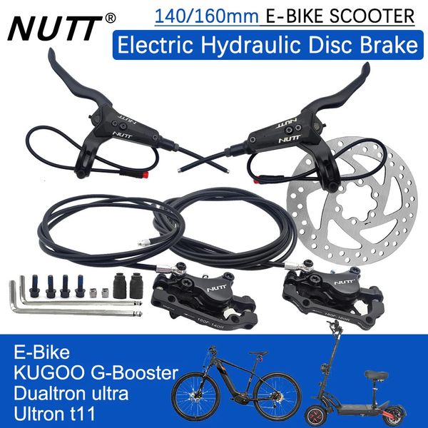 NUTT A5D MTB Hydraulic Scooter Bike Disc Disc Brake Electric E Bicycle 140mm 160 Rotor Pad pour Kugoo Dualtron Ultron Speedway 231221