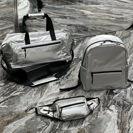 Nuxx-rugzak van nylon City-rugzak van canvas, nylon en leer, designer crossbodytas voor dames, luxe sporttassen