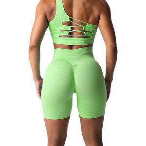 Nvgtn Scrunch Seamless Shorts Spandex Shorts Woman Fitness Elastic Breathable Hip-lifting Leisure Sports Running 240117
