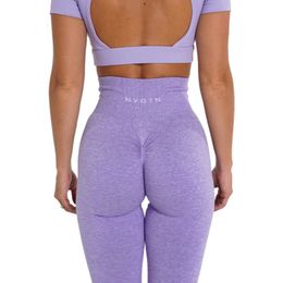 NVGTN SCECKLLED SCRUCH LEGGULS SEAUX SOILES FEMMES Soft Workout Colls Fitness Tenues Pantalons de yoga Gym WARSE 240506