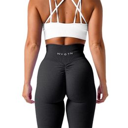 Nvgtn Scrunch Scrunch Leggings sin costuras Mujeres Tallas de entrenamiento suave Fitness