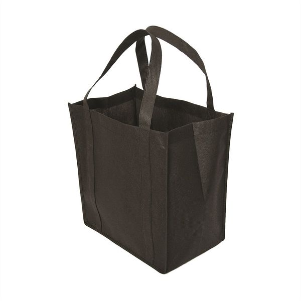 NW7007 grand sac de shopping non tissé (12 W x 13 H x 8D in) Cadeau de salon commercial imprimé personnalisé gratuit Poignées bas UPS gratuit