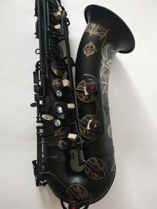 Nwe Suzuki Professional Nieuwe Japanse Tenorsaxofoon Bes Muziek Woodwide instrument Zwart Nikkel Goud Sax Cadeau Met mondstuk