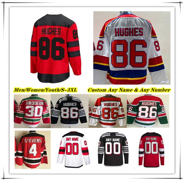 Jack Hughes 2024 Stadium Series Maillot de hockey sur glace Jesper Bratt Tyler Toffoli Dougie Hamilton Erik Haula Nico Hischier Ondrej Palat Timo Meier Scott Stevens Vanecek